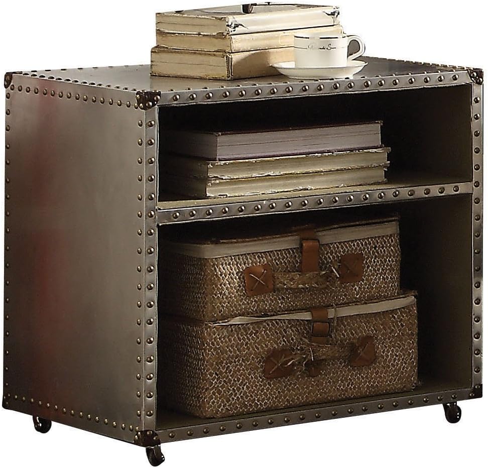 Aluminum Nightstand with USB and Power Dock E342906