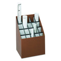 Walnut Vertical Roll File, 20 Compartment P520