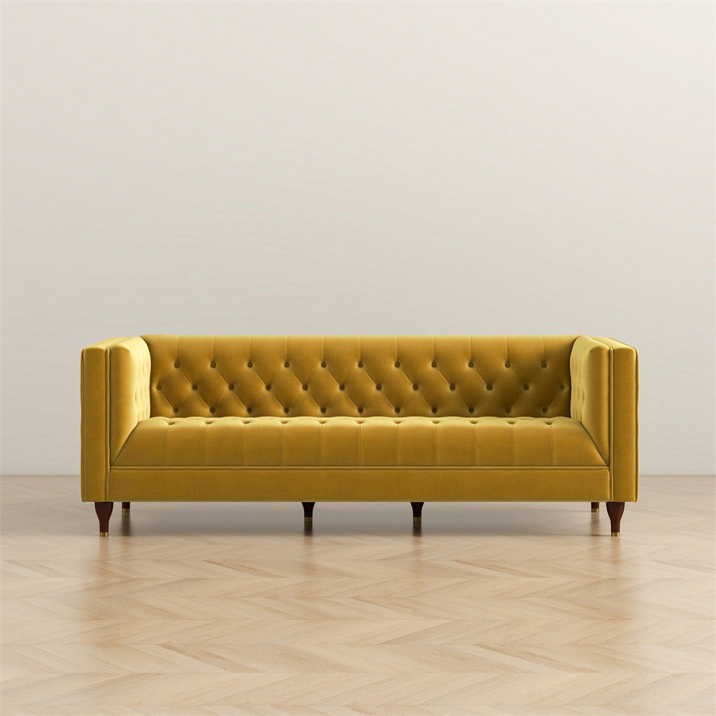 Gold Velvet Upholstered Sofa L746142