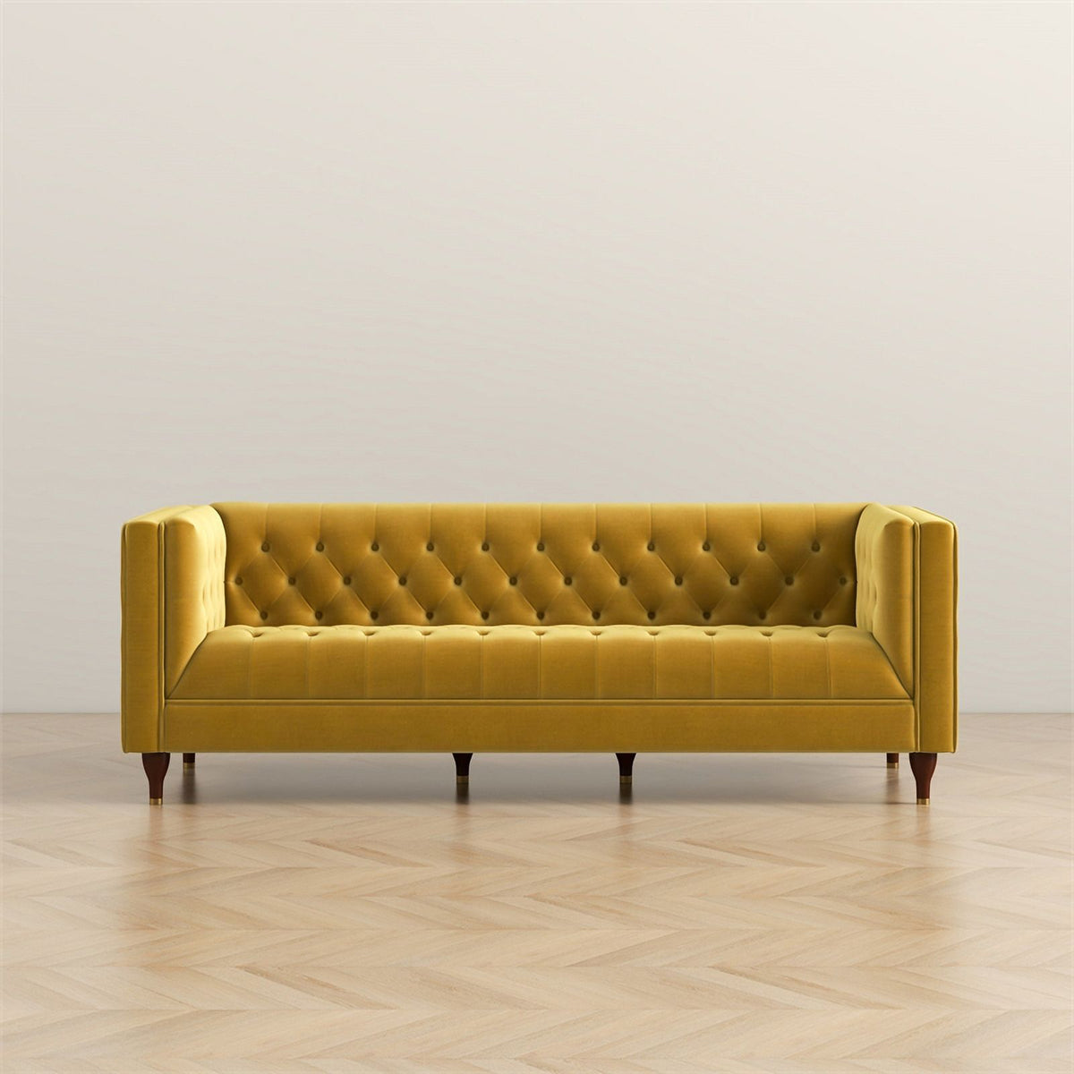 Gold Velvet Upholstered Sofa L746142