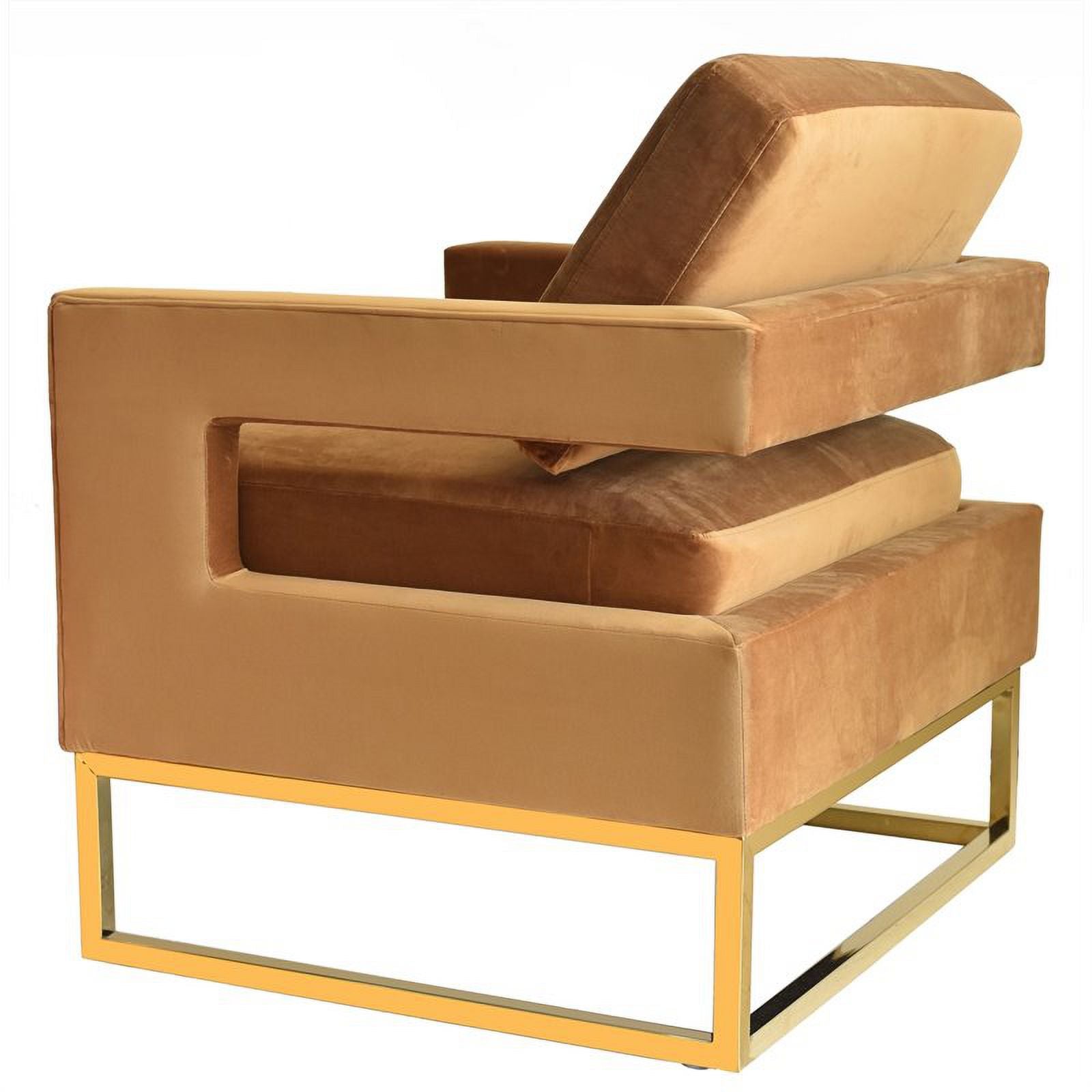 Velvet & Stainless Steel Accent Chair T71362