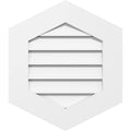 20x22W x 34x22H Vertical Peaked Surface Mount PVC Gable Vent 9/12 Pitch G458