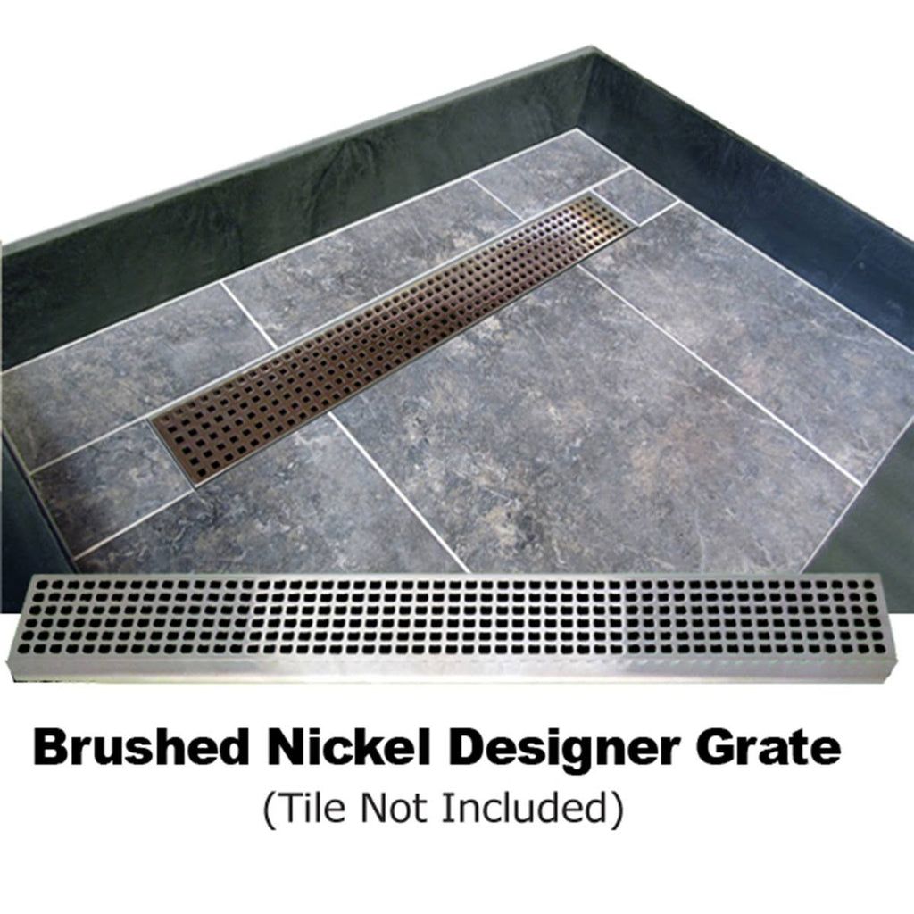 Corner Shower Pan with Double Threshold L350