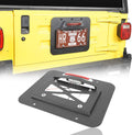 Spare Tire Delete License Plate Relocation Kit with Third Brake Light for Jeep Wrangler TJ J835868