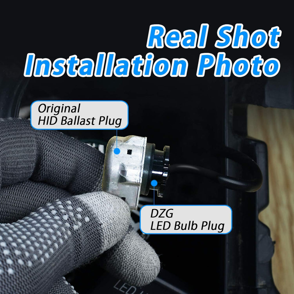 D4S D4R LED Headlight Bulb 35W 8400LM 6000K White, 1 Pair Pack of 2 G80270