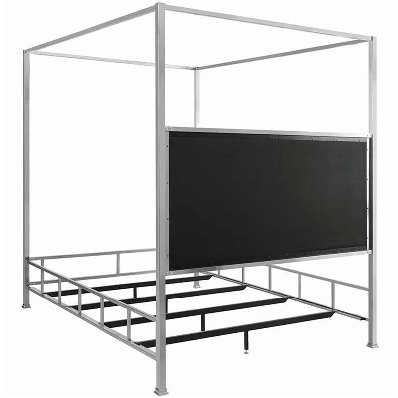 Ivory Full Canopy Bed F9817