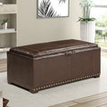 Brown Square Storage Ottoman L151913