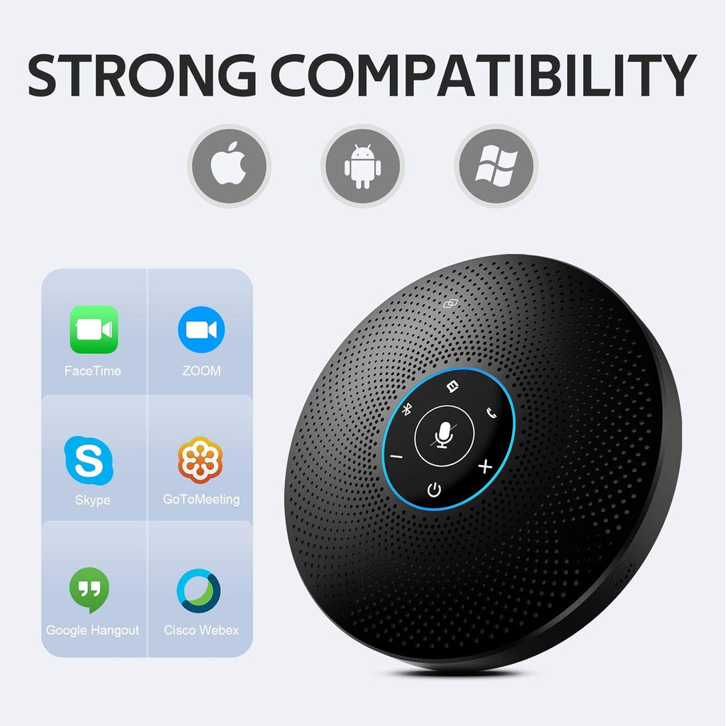 Bluetooth Speakerphone with 4 Directional Mics for up to 15 People V8368