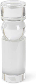 12.5 Inch Glass Pillar Candle Holder R4889