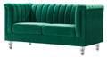 Green Velvet Loveseat O9413