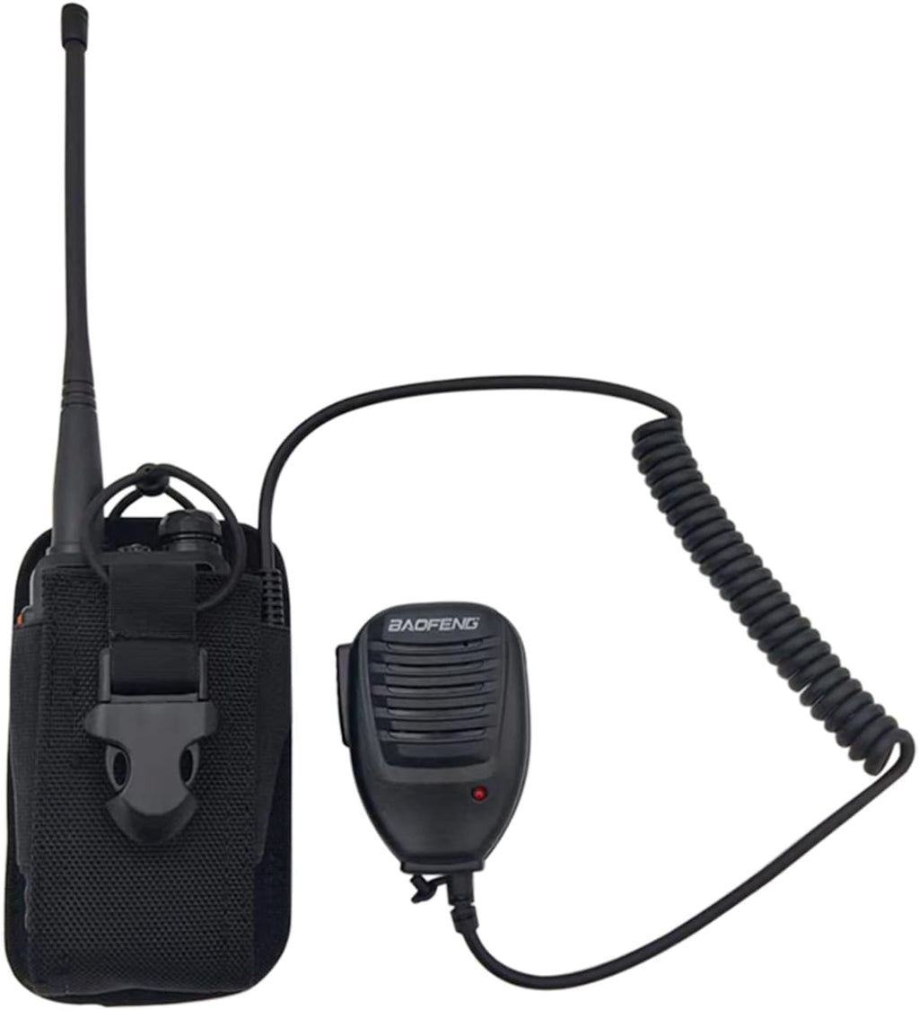 2 Pack Dual Band Two Way Radio with Radio Case, Earpiece and Hand Mic O894838