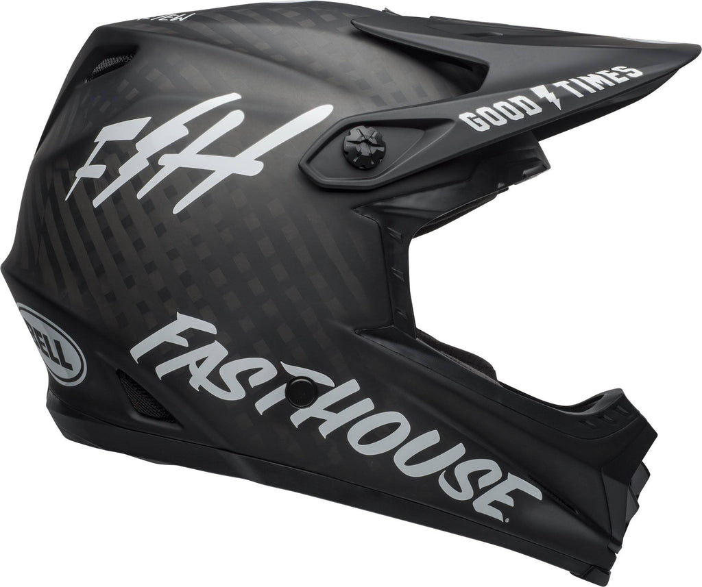 Matte Black/White Full-9 Helmet K8087