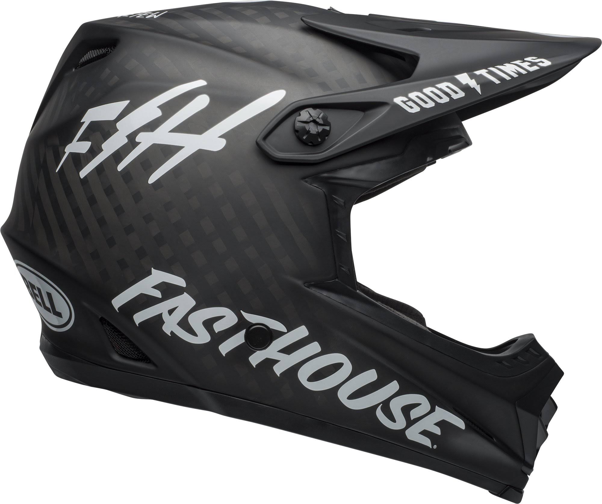 Matte Black/White Full-9 Helmet K8087