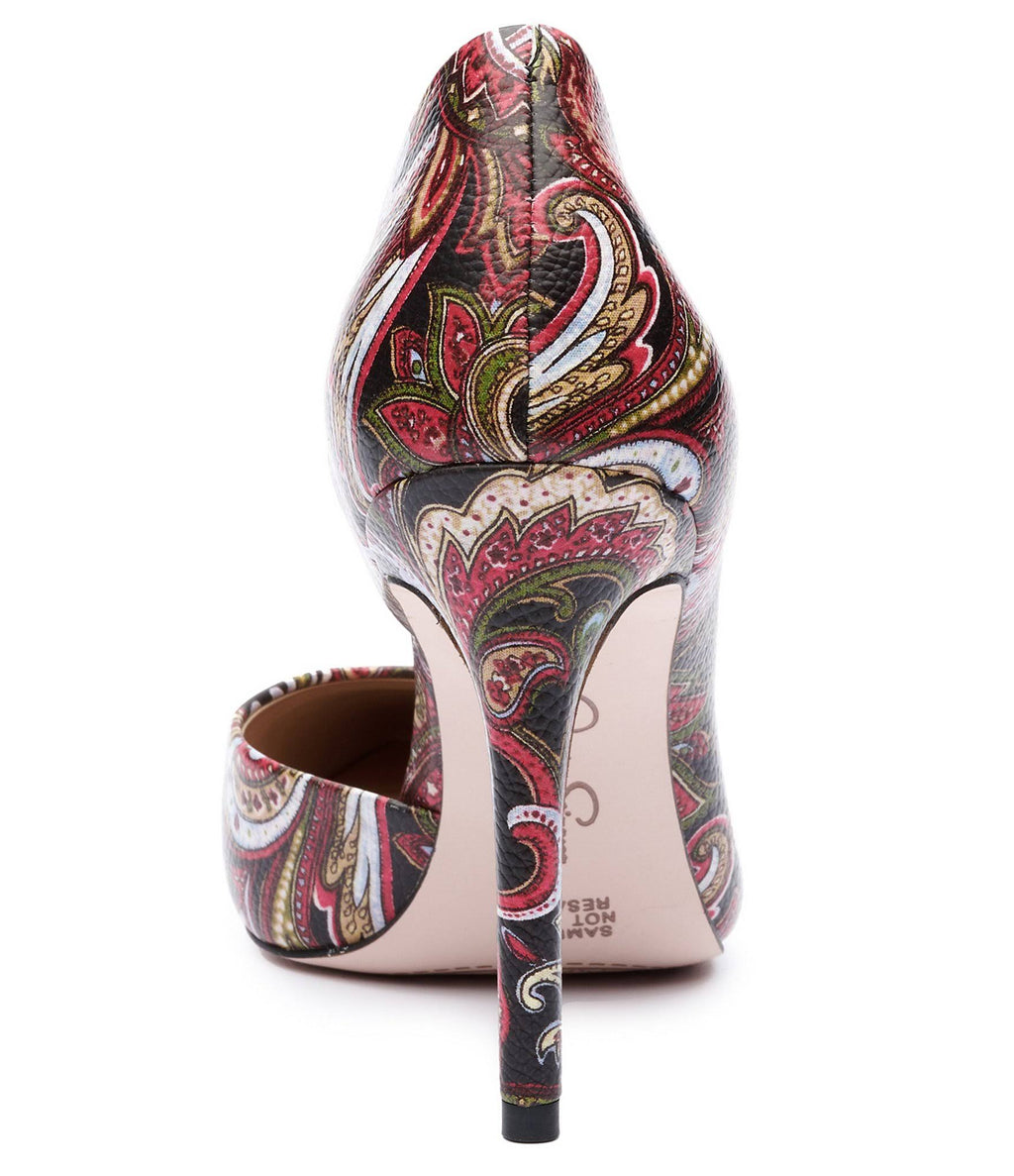 Paisley Print D'Orsay Pumps V171