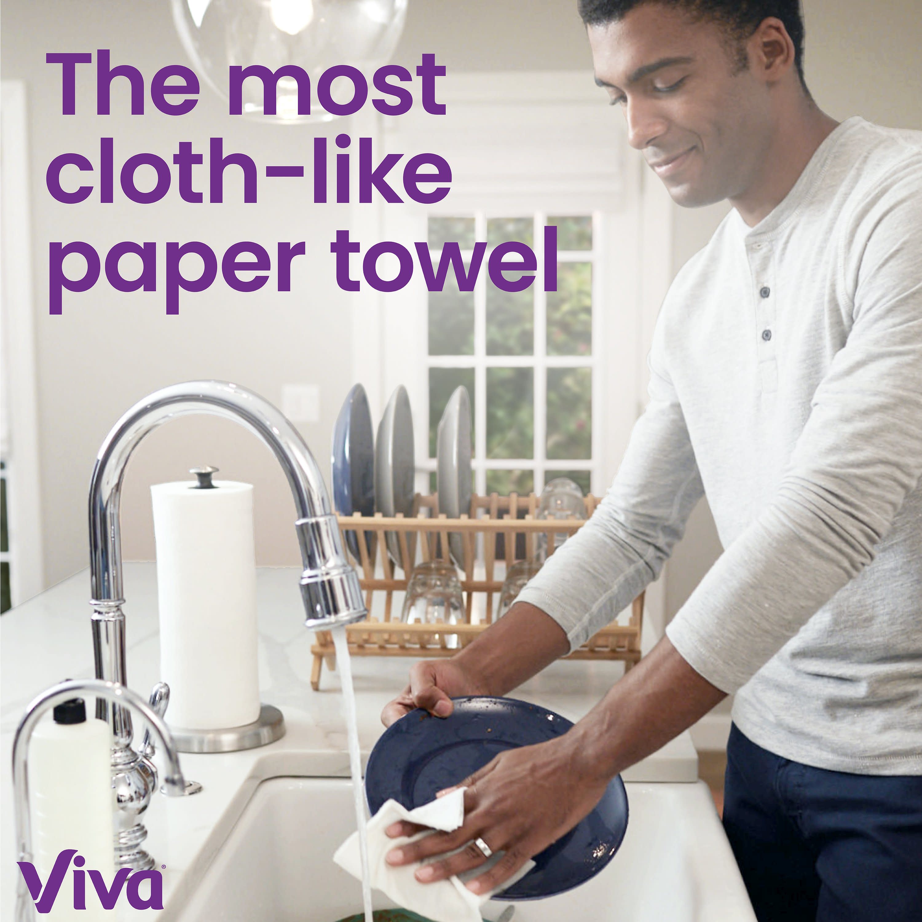 6 Double Rolls Cloth Paper Towels F4799