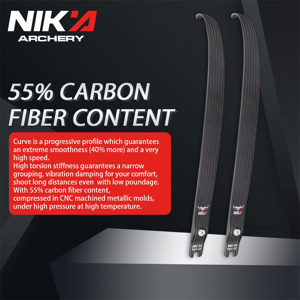 Recurve Bow ILF Limbs Carbon Fiber Limb Z138