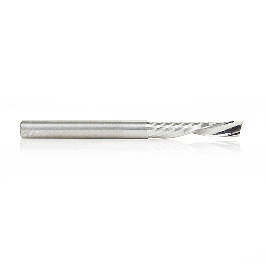 Solid Carbide CNC Spiral Flute Aluminum Cutting 1/4 Dia x 1-1/4 x 1/4 inch Shank Down-Cut E562