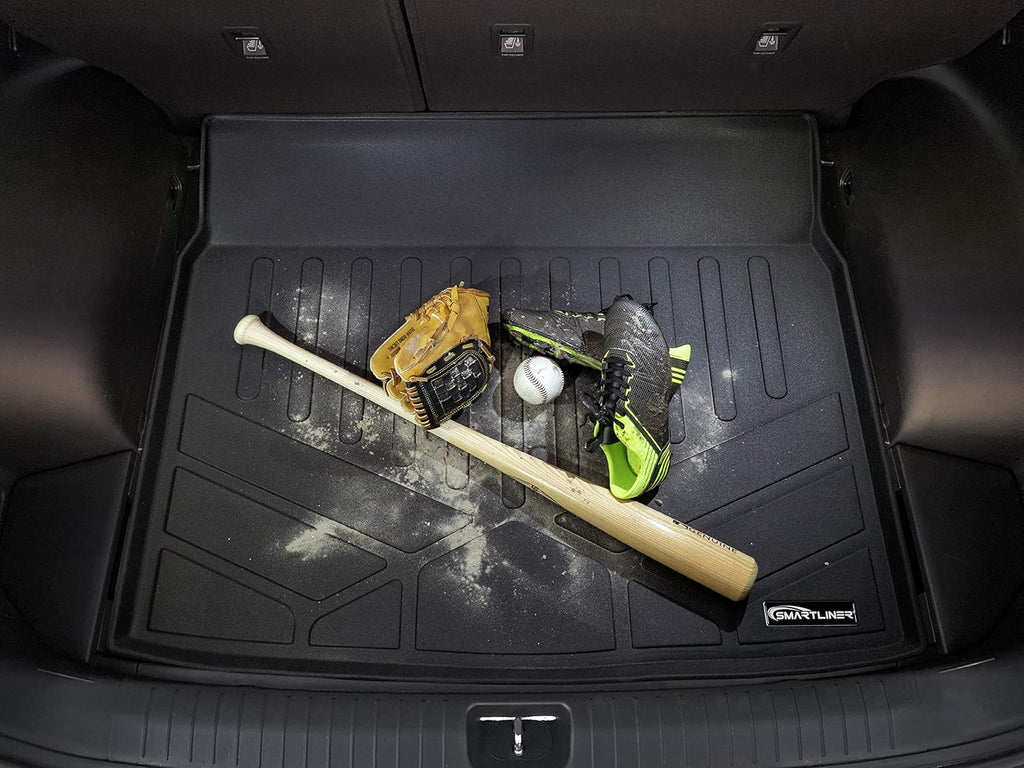 Custom Fit Floor Mats 2 Rows and Cargo Liner Set Black O2025