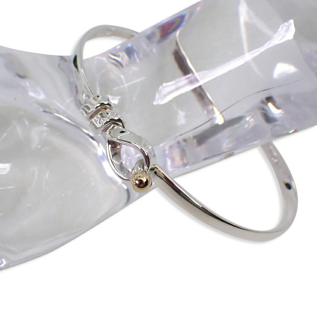 925 750 combination hook & eye bangle P430016