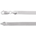 14K White 4.6 mm Flexible Herringbone 16" Chain Q71750