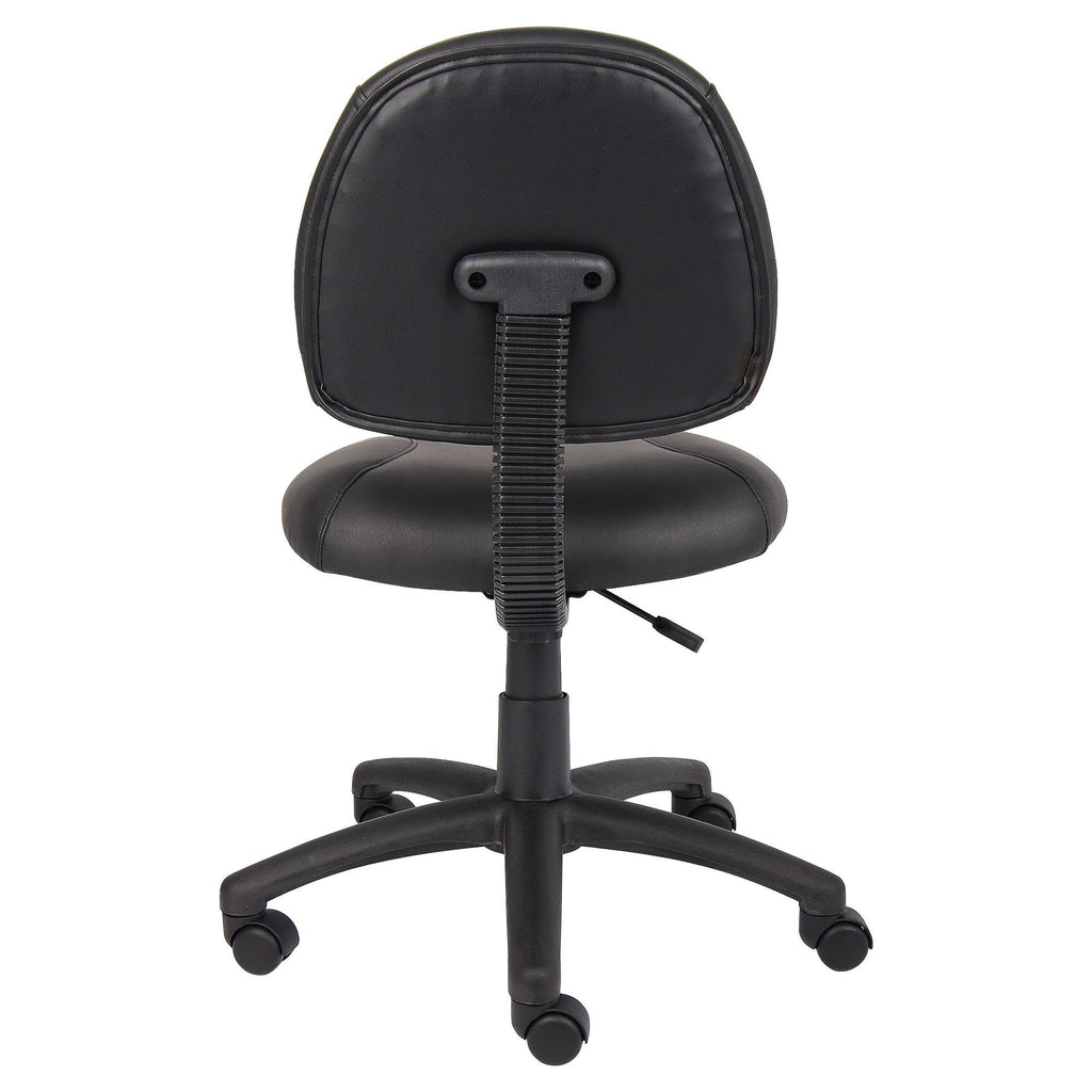 Black Leather Task Chair E73207