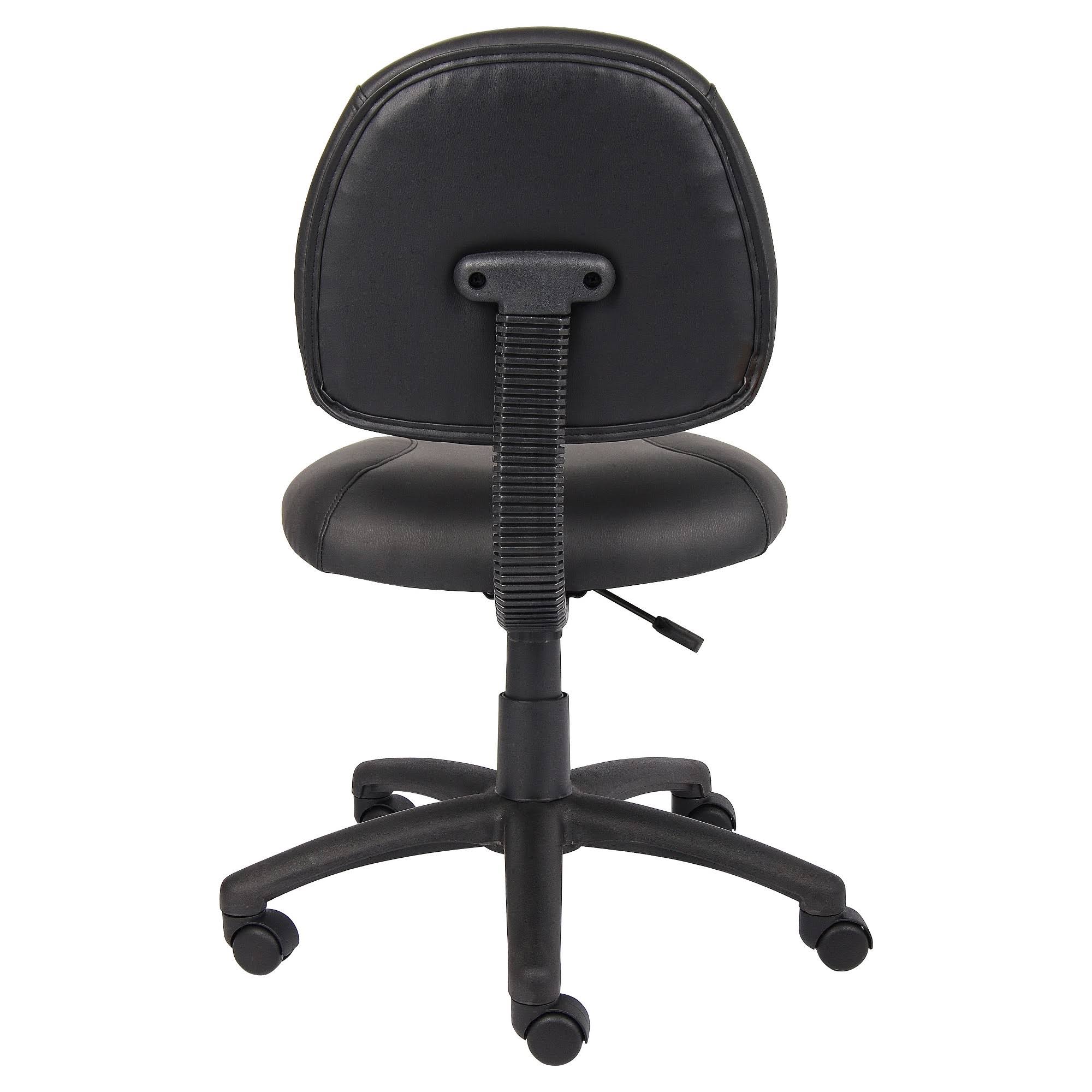 Black Leather Task Chair E73207