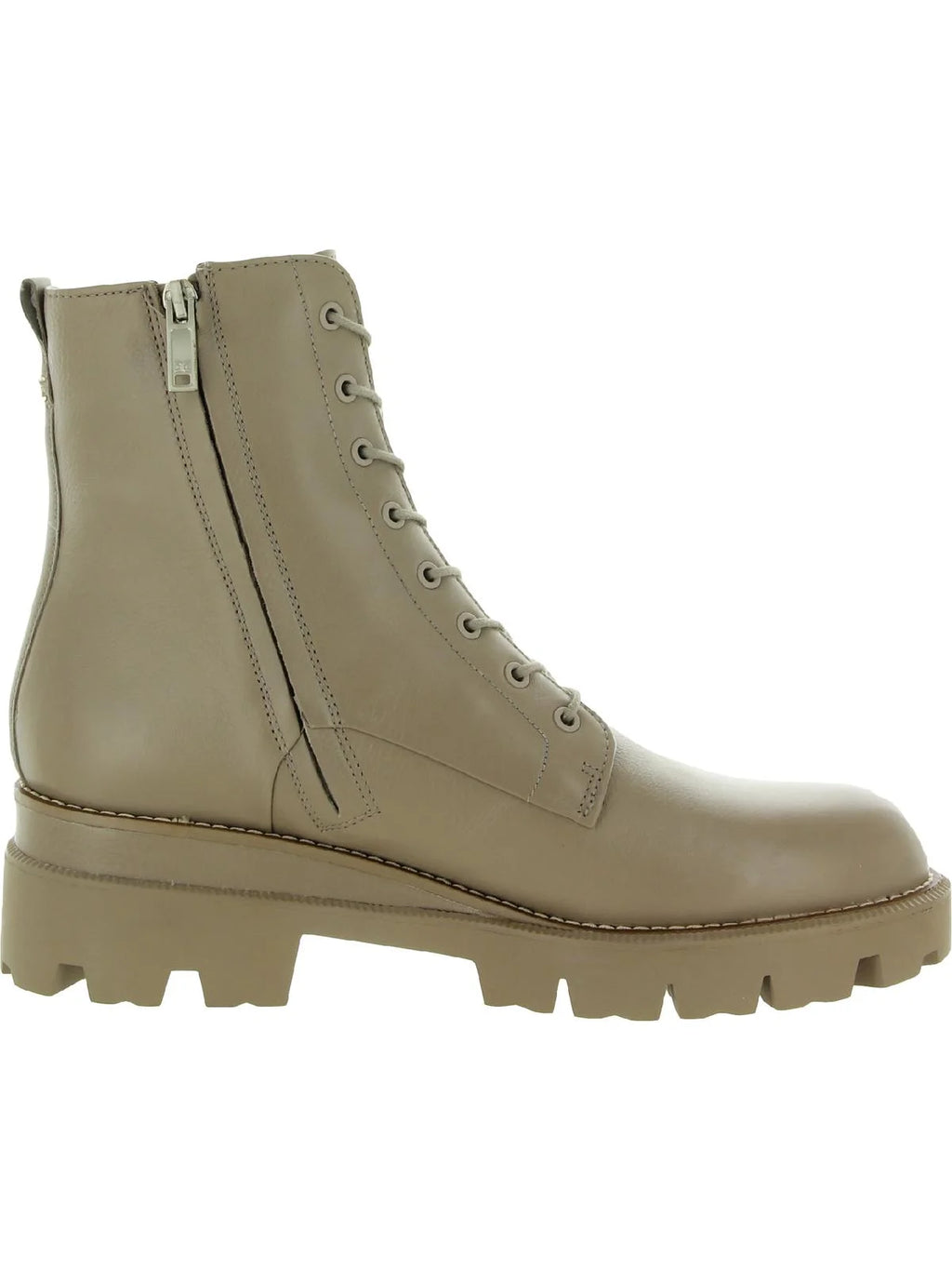 Leather Ankle Combat Boots Brown 7.5 Medium U29091