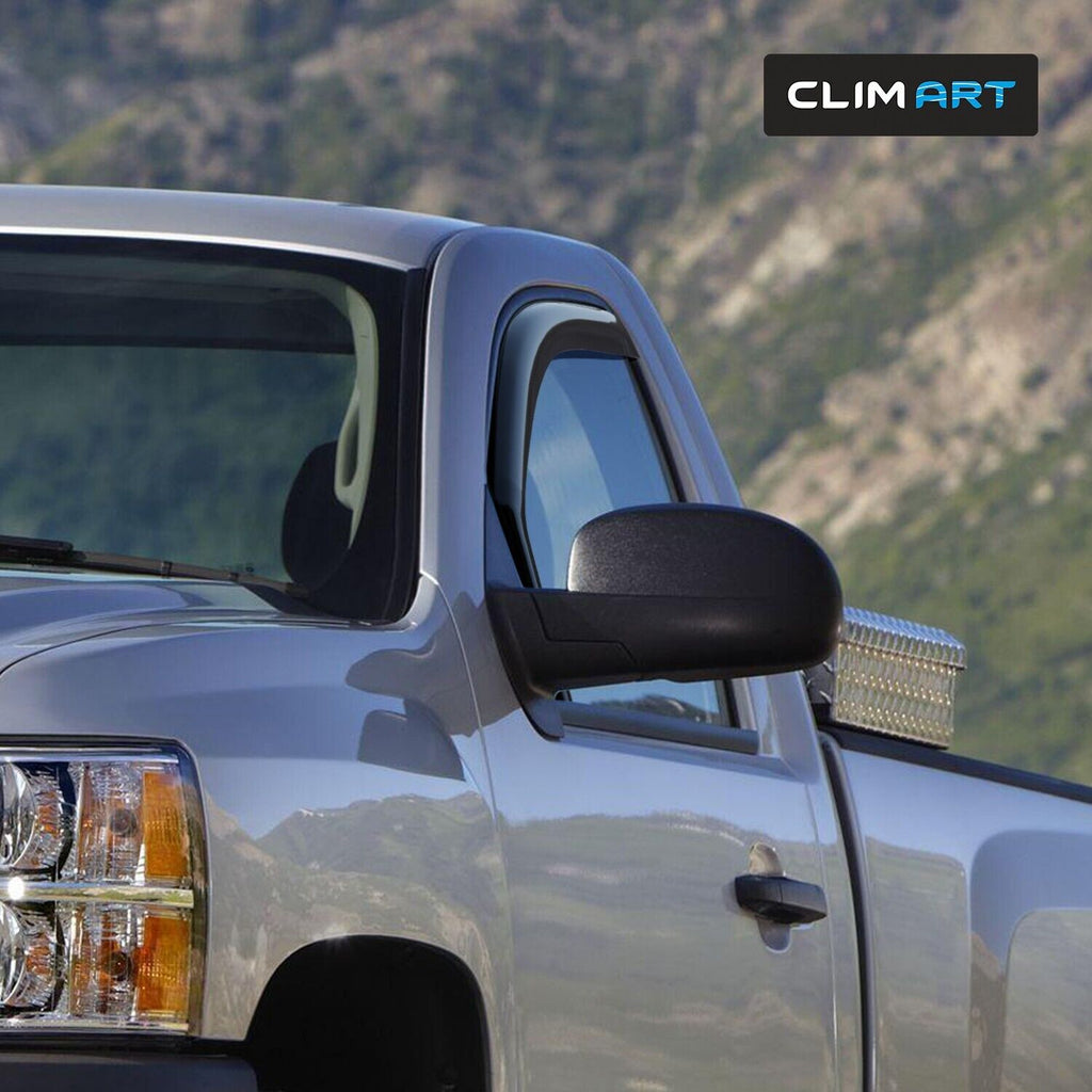 2pcs In-Channel Rain Guards for Chevrolet Silverado 1500 Regular Cab E879