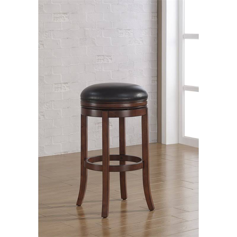 Backless Tall Bar Stool in Medium Walnut and Java F632