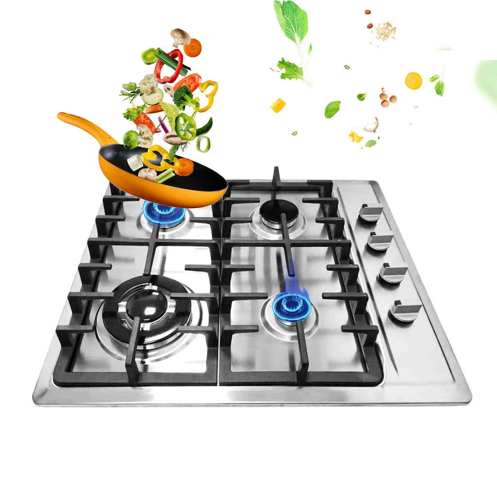 Stainless Steel 4-Burner Built-In Gas Cooktop J246828