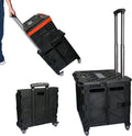 Black Foldable Utility Cart with Wheels T3385