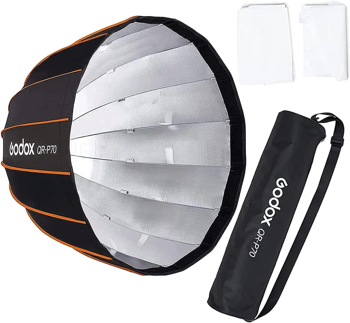 35.5 Inch Parabolic Softbox with Front & Inner Diffuser and Carrying Bag B52444