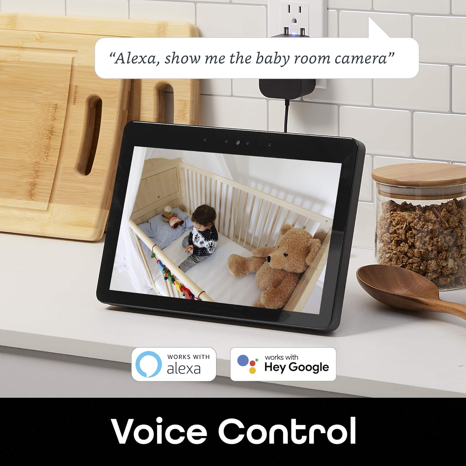 WiFi Indoor Smart Security Camera with Mounting Kit S189