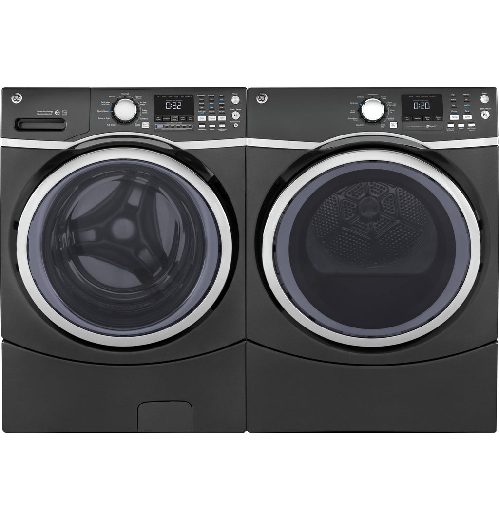 Gray Electric Dryer with Steam P10565