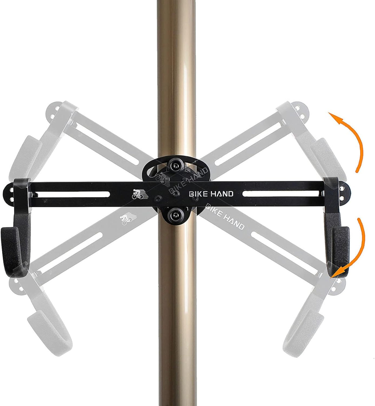 Floor to Ceiling Indoor 2 Bike Bicycle Vertical Dual Hanger Parking Rack Storage Pole Stand X380178