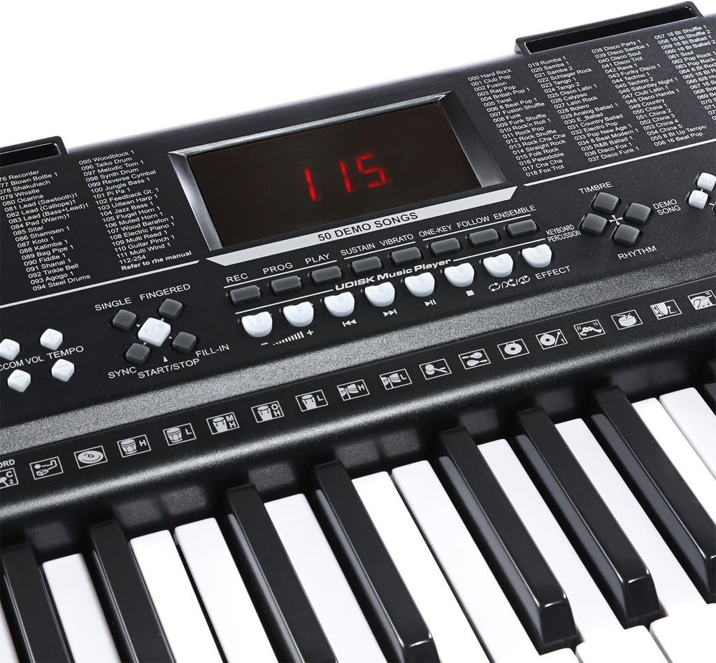 61key Standard Electronic Keyboard with USB Music Player, Including Headphone, Stand, Stool & Power Supply G4548