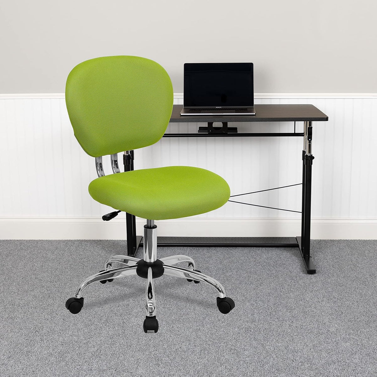 Purple Mid-Back Mesh Padded Swivel Task Office Chair D98712