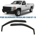 2pcs In-Channel Rain Guards for Chevrolet Silverado 1500 Regular Cab E879
