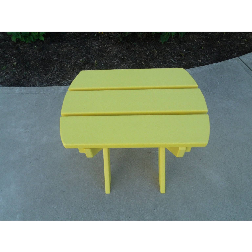 Lime Green Recycled Poly Lumber Folding End Table W726995