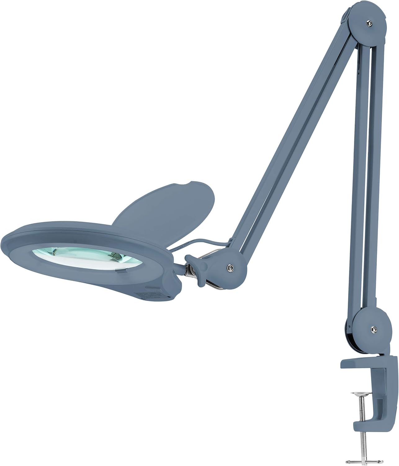 White 5 Inches Diameter Lens LED Magnifying Lamp with Clamp G955903