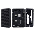 Carbon Fiber Modular Portable Electronic Tool Kit with Type-C Cable Adapters and SD Card Reader X68777