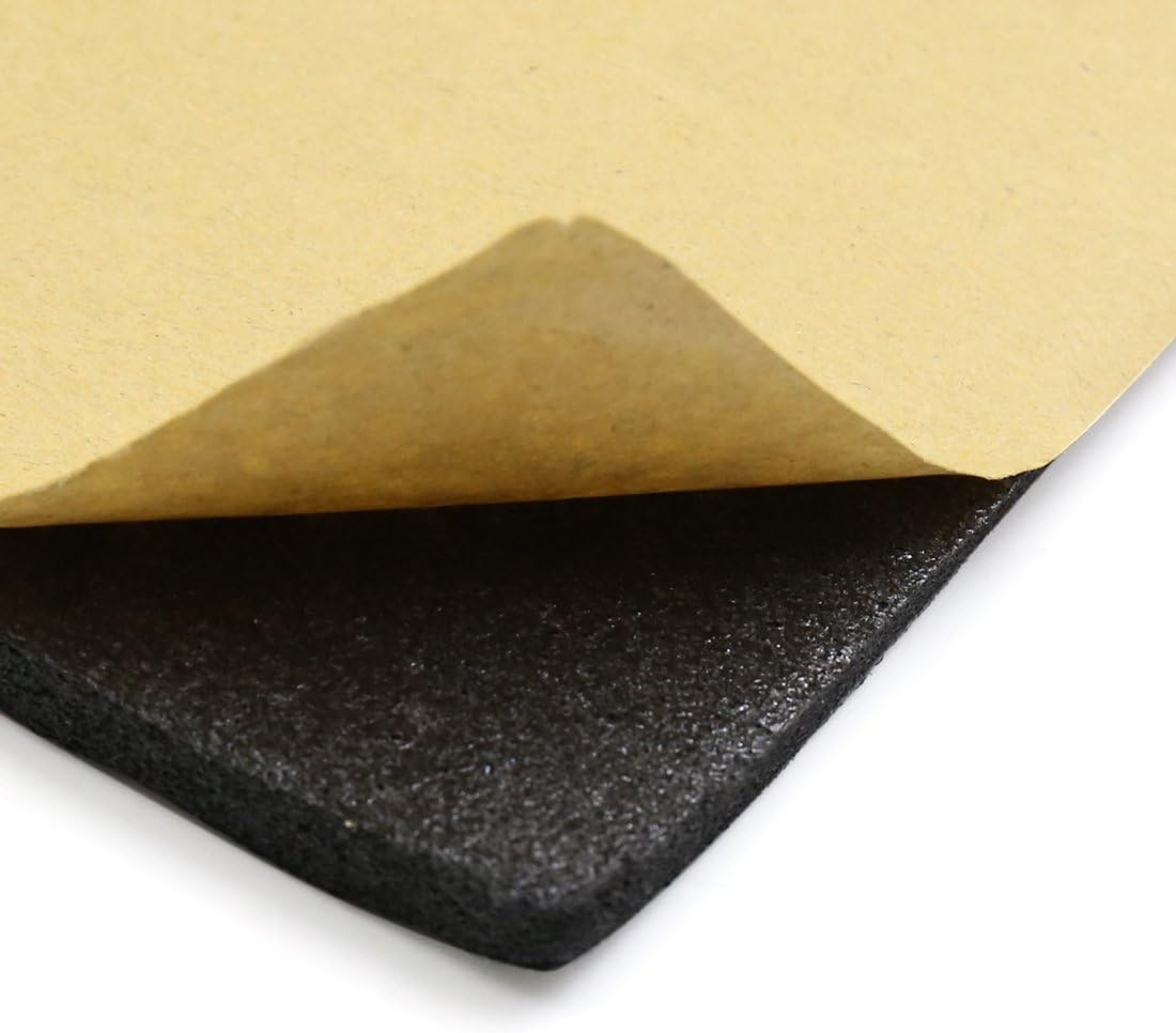315mil 8mm 21.53sqft Sound Insulation Deadener Mat 79 x 40 Pack of 2 V4617