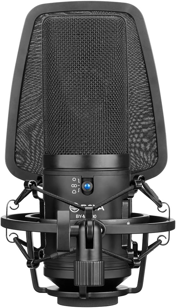 Large Diaphragm Multi-Pattern Studio Condenser Microphone with Shock Mount, Pop Filter, and XLR Cable M89248
