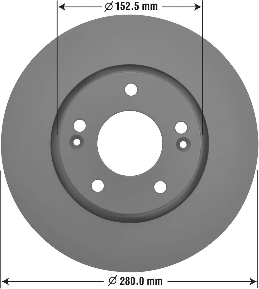 Pack of 2 Front Brake Rotor U43630