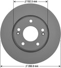 Pack of 2 Front Brake Rotor U43630