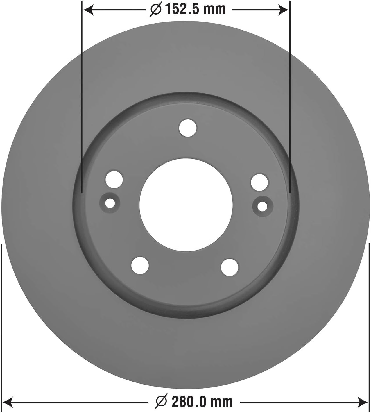 Pack of 2 Front Brake Rotor U43630