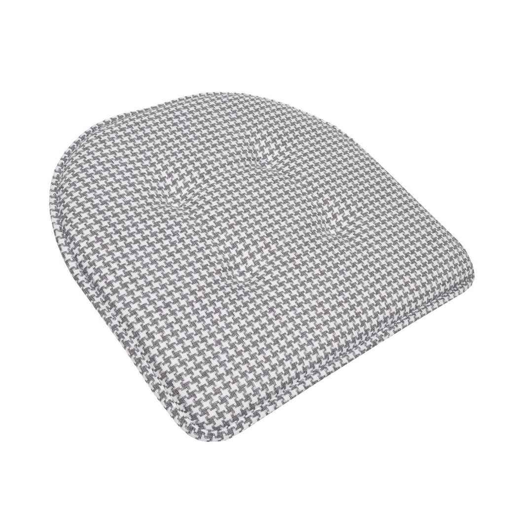 Red Houndstooth U-Shaped Memory Foam Chair Pad Set of 12 J8166
