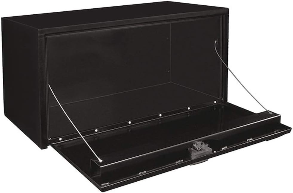 Black Steel Underbody Truck Box with T-Handle Latch P83972