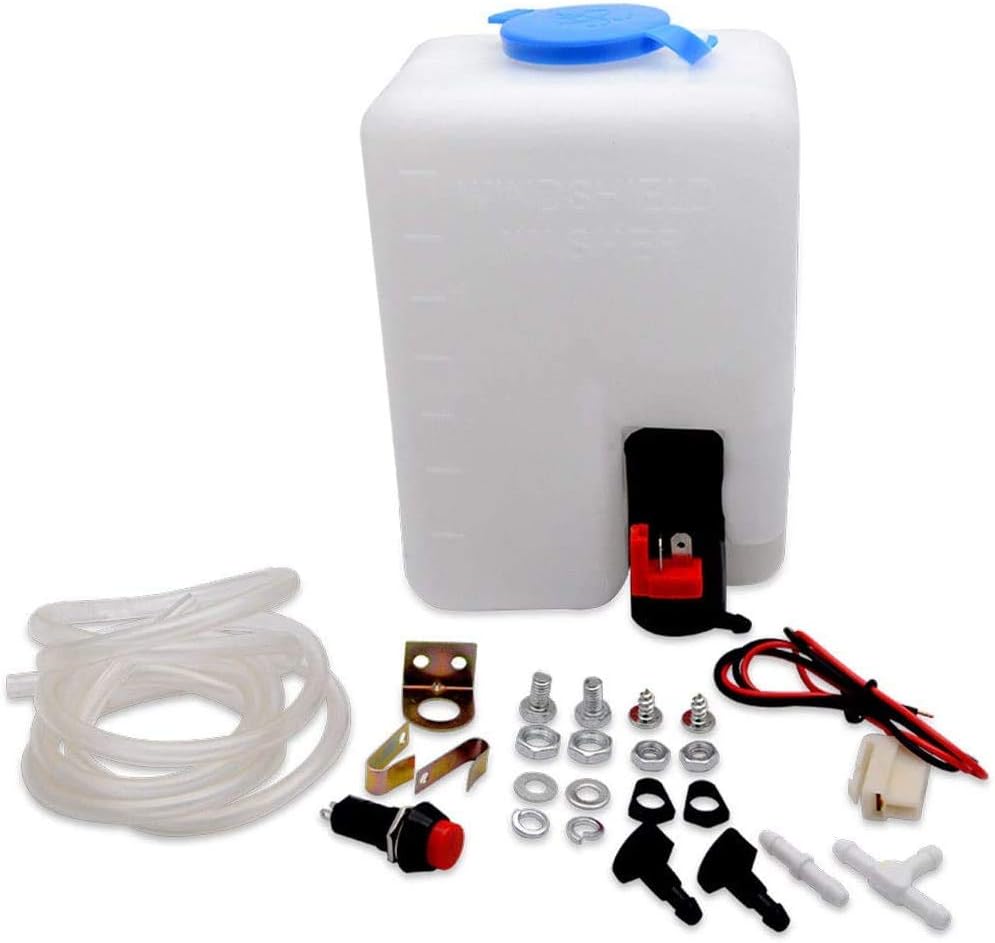 12V Electric Motor UTV Windshield Wiper Kit with Washer Pump Pack of 2 V43988