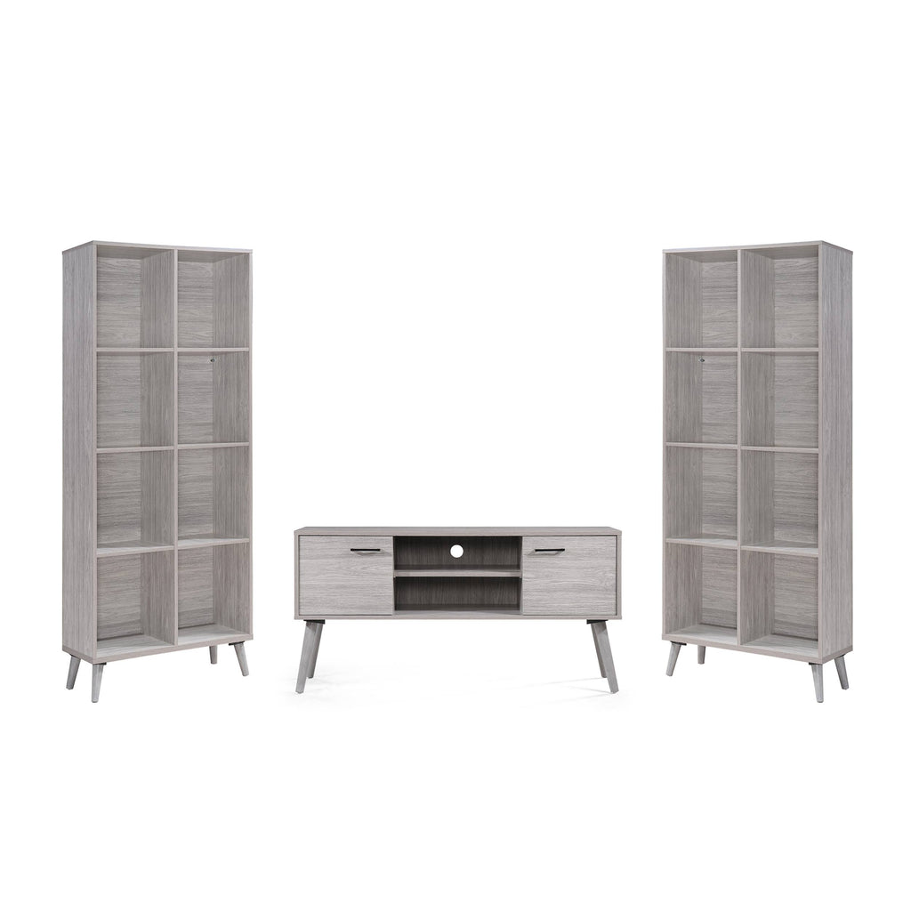 Mid Century Modern 2 Bookcases TV Stand K78454